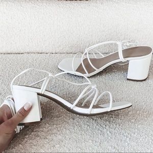 Miss Lola Strappy Block Heels New